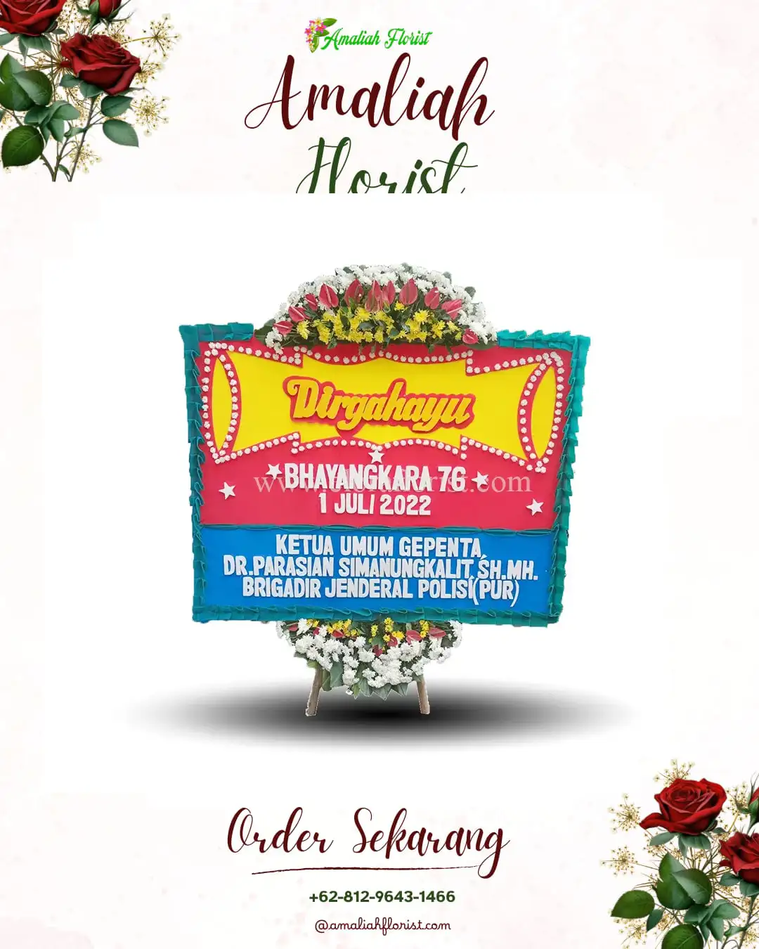 Papan Bunga HUT Ulang Tahun Pacar